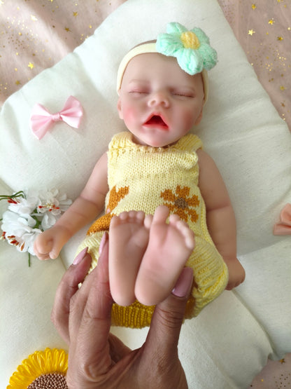 Bebé Reborn Elsa - 30 cm de Silicona Blanda Realista